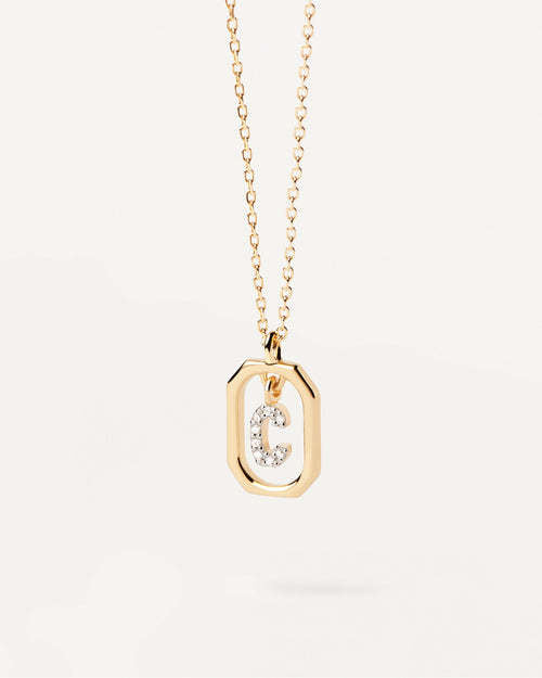 Wholesale MINI Alphabet Silver Necklaces